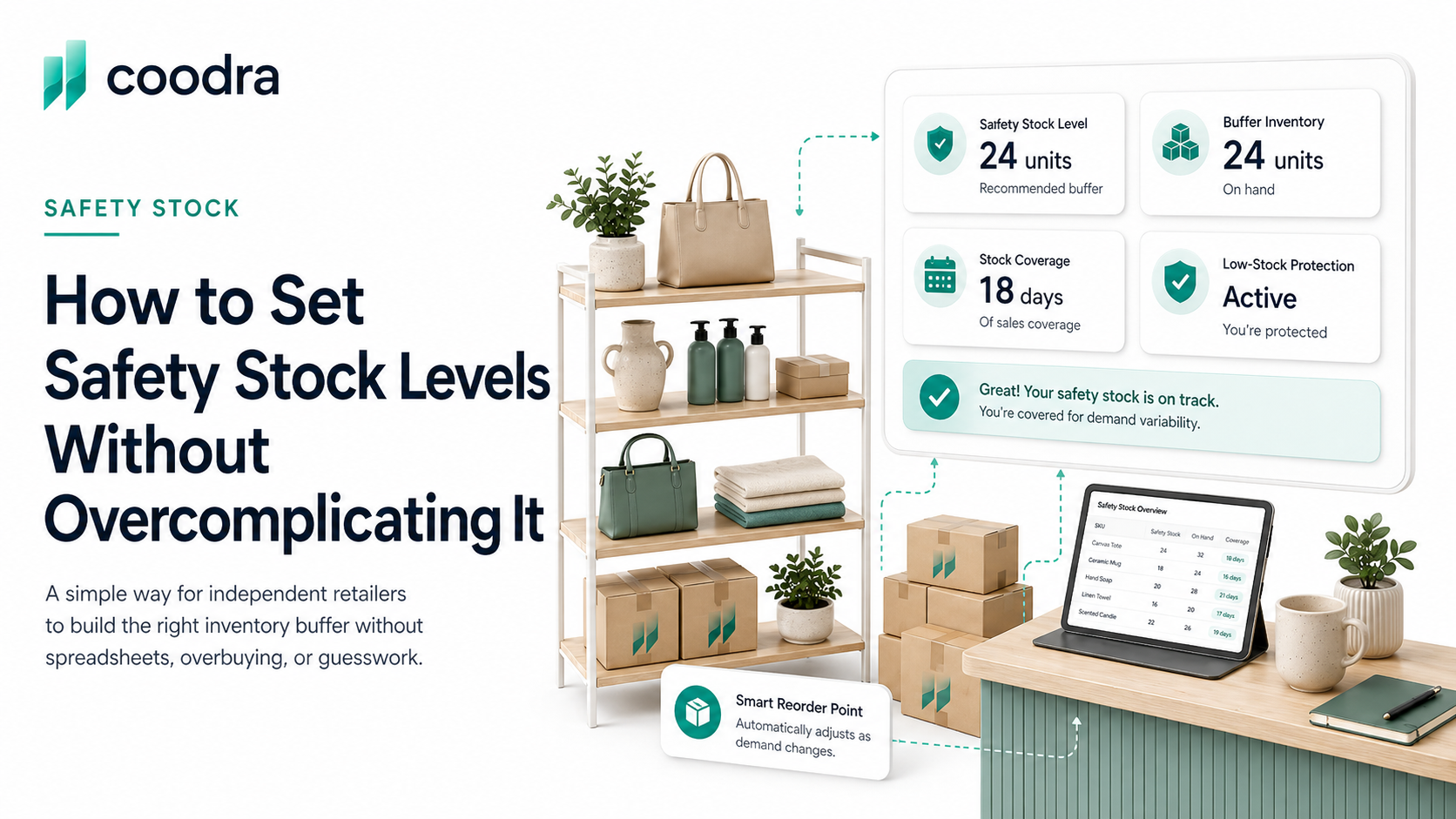 Safety stock calculation for independent retailers